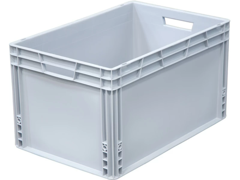 Ящик 600х400х320 сплошной, усиленное дно, цв. серый купить в Белгороде