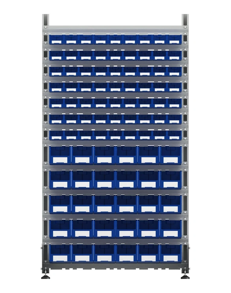 Стеллаж для пластиковых лотков SORTEX односторонний 1800x1000x450.04 купить в Белгороде