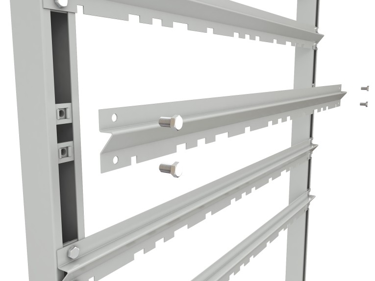 Стеллаж для пластиковых лотков SORTEX односторонний 1800x1000x450.05 купить в Белгороде