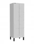Шкаф-локер ДиКом УНО-324, корпус RAL 7038, двери RAL 7038, на ножках