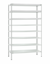 Стеллаж металлический Титан МС-500 3000х1200х300 8 полок Стеллаж металлический Титан МС-500 3000х1200х300 8 полок