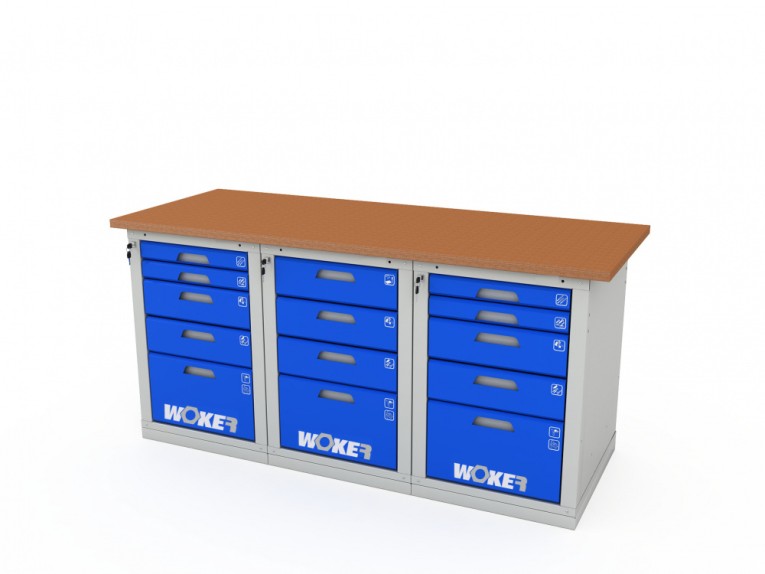 Верстак трехтумбовый WOKER PRO 3545.1800 купить в Белгороде